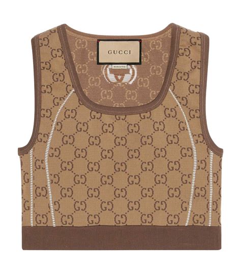 gucci tops ladies|gucci cropped tank top.